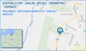 PRACOWNIA RENTGENODIAGNOSTYKI OGÓLNEJ - NIEPUBLICZNY ZAKŁAD OPIEKI ZDROWOTNEJ "ZDROWIE" - UL. GEN. JÓZEFA HALLERA 31, KWIDZYN