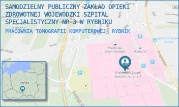 PRACOWNIA TOMOGRAFII KOMPUTEROWEJ - SAMODZIELNY PUBLICZNY ZAKŁAD OPIEKI ZDROWOTNEJ WOJEWÓDZKI SZPITAL SPECJALISTYCZNY NR 3 W RYBNIKU - UL. ENERGETYKÓW 46,  RYBNIK