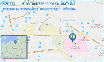 PRACOWNIA TOMOGRAFII KOMPUTEOWEJ - SZPITAL  W OSTRÓDZIE SPÓŁKA AKCYJNA - JAGIEŁLY 1,  OSTRÓDA