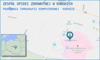 PRACOWNIA TOMOGRAFII KOMPUTEROWEJ - ZESPÓŁ OPIEKI ZDROWOTNEJ W KOŃSKICH - GIMNAZJALNA 41B,  KOŃSKIE