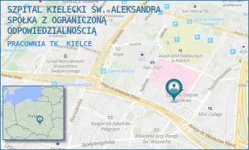 PRACOWNIA TK - SZPITAL KIELECKI ŚW. ALEKSANDRA SPÓŁKA Z OGRANICZONĄ ODPOWIEDZIALNOŚCIĄ - KOŚCIUSZKI 25,  KIELCE