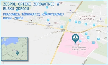PRACOWNIA TOMOGRAFII KOMPUTEROWEJ - ZESPÓŁ OPIEKI ZDROWOTNEJ W BUSKU-ZDROJU - BOHATERÓW WARSZAWY 67,  BUSKO-ZDRÓJ