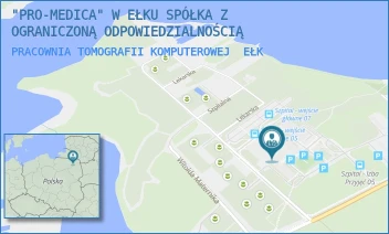 PRACOWNIA TOMOGRAFII KOMPUTEROWEJ - "PRO-MEDICA" W EŁKU SPÓŁKA Z OGRANICZONĄ ODPOWIEDZIALNOŚCIĄ - BARANKI 24,  EŁK