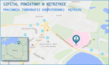 PRACOWNIA TOMOGRAFII KOMPUTEROWEJ - SZPITAL POWIATOWY W KĘTRZYNIE - M.C. SKŁODOWSKIEJ 2,  KĘTRZYN