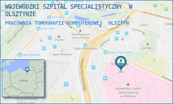 PRACOWNIA TOMOGRAFII KOMPUTEROWEJ - WOJEWÓDZKI SZPITAL SPECJALISTYCZNY  W OLSZTYNIE - ŻOŁNIERSKA 18,  OLSZTYN