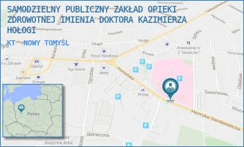 KT - SAMODZIELNY PUBLICZNY ZAKŁAD OPIEKI ZDROWOTNEJ IMIENIA DOKTORA KAZIMIERZA HOŁOGI - SIENKIEWICZA 3,  NOWY TOMYŚL