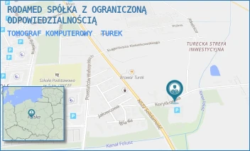 TOMOGRAF KOMPUTEROWY - RODAMED SPÓŁKA Z OGRANICZONĄ ODPOWIEDZIALNOŚCIĄ - KORYTKOWSKA 2,  TUREK