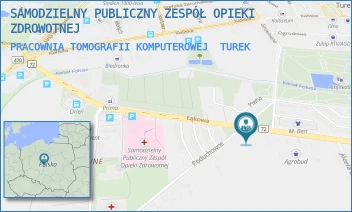 PRACOWNIA TOMOGRAFII KOMPUTEROWEJ - SAMODZIELNY PUBLICZNY ZESPÓŁ OPIEKI ZDROWOTNEJ - ŁĄKOWA 4A,  TUREK