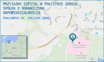 PRACOWNIA TK - PRZYJAZNY SZPITAL W POŁCZYNIE ZDROJU SPÓŁKA Z OGRANICZONĄ ODPOWIEDZIALNOŚCIĄ - SZPITALNA 5,  POŁCZYN-ZDRÓJ