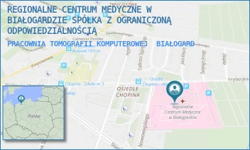 PRACOWNIA TOMOGRAFII KOMPUTEROWEJ - REGIONALNE CENTRUM MEDYCZNE W BIAŁOGARDZIE SPÓŁKA Z OGRANICZONĄ ODPOWIEDZIALNOŚCIĄ - CHOPINA 29,  BIAŁOGARD