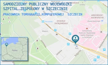 PRACOWNIA TOMOGRAFII KOMPUTEROWEJ - SAMODZIELNY PUBLICZNY WOJEWÓDZKI SZPITAL ZESPOLONY W SZCZECINIE - ARKOŃSKA 4,  SZCZECIN