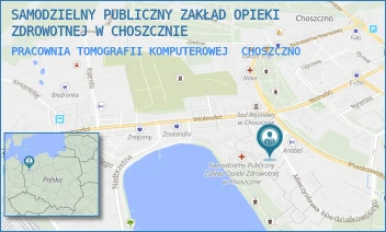 PRACOWNIA TOMOGRAFII KOMPUTEROWEJ - SAMODZIELNY PUBLICZNY ZAKŁAD OPIEKI ZDROWOTNEJ W CHOSZCZNIE - NIEDZIAŁKOWSKIEGO 4A,  CHOSZCZNO